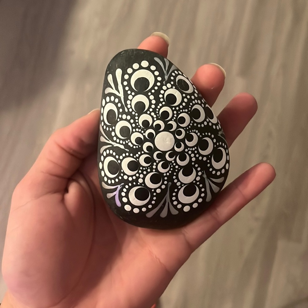 Custom painted rock